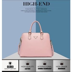 Cluci Women Shoulder Bag Briefcase Leather Laptop